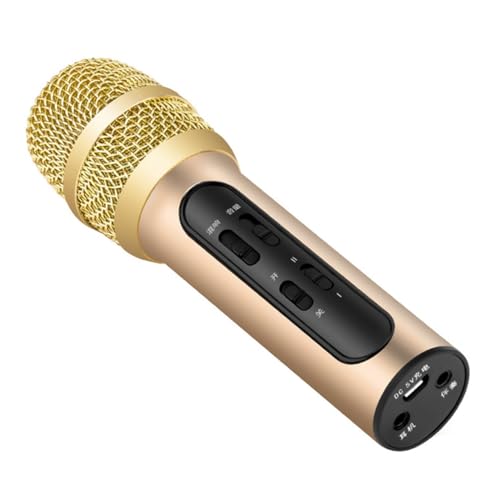 Yardwe 1 Satz Soundkartenmikrofon Aufnahme Singen Für Tragbar Dynamisches Mikrofon Professional Handmikrofon Mit Kabel Gesangsmikrofon Golden Aluminiumlegierung Yardwe 1 Satz Soundkartenmikrofon Aufnahme Singen Für Tragbar Dynamisches Mikrofon Professional Handmikrofon Mit Kabel Gesangsmikrofon Golden Aluminiumlegierung von Yardwe
