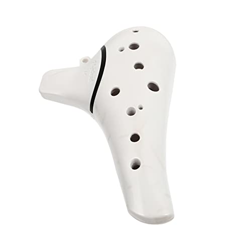 Yardwe 1 Stück Alto C Tuning Keramik Ocarina Sy0 Loch Musikinstrumente Musikinstrumente Musikwerkzeug Klassische Pfeife Tragbares Instrument Keramik Weiß von Yardwe