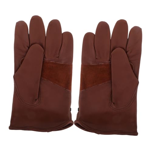 Yardwe 1Paar Hitzebeständige Lederhandschuhe für Bbq Camping und Motorradfahren Ergonomisch und Sicher für Grillen Yardwe 1Paar Hitzebeständige Lederhandschuhe für Bbq Camping und Motorradfahren Ergonomisch und Sicher für Grillen von Yardwe