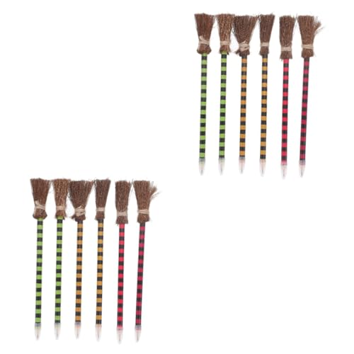 Yardwe 2 Sätze Hexenbesen-bleistift Bleistifte Stifte Für Hexenbesen Besen-halloween Halloween-partygeschenke Hey Besenstifte Schreibutensilien Buche 6 Stück * 2 Yardwe 2 Sätze Hexenbesen-bleistift Bleistifte Stifte Für Hexenbesen Besen-halloween Halloween-partygeschenke Hey Besenstifte Schreibutensilien Buche 6 Stück * 2 von Yardwe