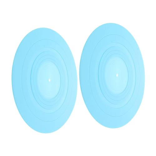 Yardwe 2 Stück Antistatische Silikonunterlage Retro Schallplatten Schallplattenspieler Plattenspieler Zubehör Plattenspieler Slipmat Plattenspieler Plattenmatte Schallplatten von Yardwe