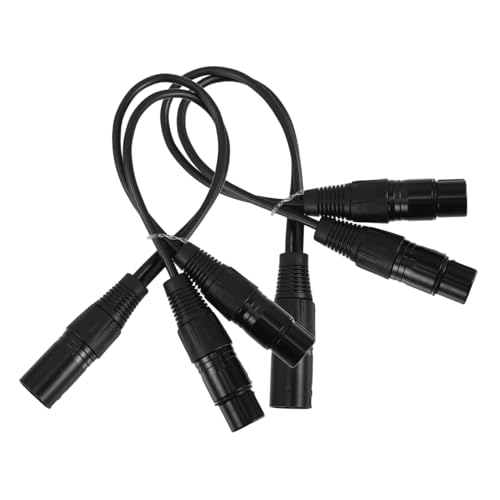 Yardwe 2 Stück Audio Kabel XLR-Kabel Mikrofonkabel symmetrisches Mikrofon-Splitterkabel XLR-Splitter Kupfer Black Yardwe 2 Stück Audio Kabel XLR-Kabel Mikrofonkabel symmetrisches Mikrofon-Splitterkabel XLR-Splitter Kupfer Black von Yardwe