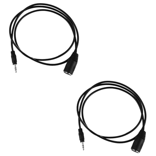 Yardwe 2 Stück Audio-adapterkabel Männlich Draht Digital Adapterkabel Für Videorecorder Midi-5-pin-adapter Din-buchse Auf 3,5-mm-steckerkabel Adapterkabel Für Dvd Audiokabel Pvc Black von Yardwe