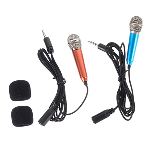 Yardwe 2 Stück Mini-Mikrofon winzig Gesangsmikrofon für Telefon Mini -Mikrofone Karaoke Singen kleines Mikrofon zur Aufnahme Telefonmikrofon aufzeichnen tragbares Telefonmikrofon Metall Yardwe 2 Stück Mini-Mikrofon winzig Gesangsmikrofon für Telefon Mini -Mikrofone Karaoke Singen kleines Mikrofon zur Aufnahme Telefonmikrofon aufzeichnen tragbares Telefonmikrofon Metall von Yardwe