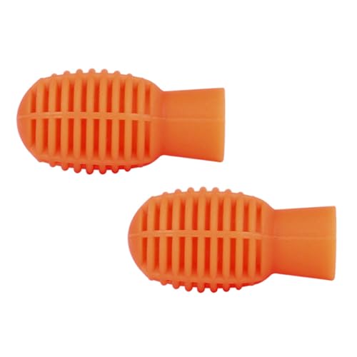 Yardwe 2 Stück Schlagkopfabdeckung aus Silikon Schlüssel Tipps zum Üben von Schlagzeug und Percussion drumstick tips pads drumstick protectors Drumstick-Spitze aus Silikon Kieselgel von Yardwe