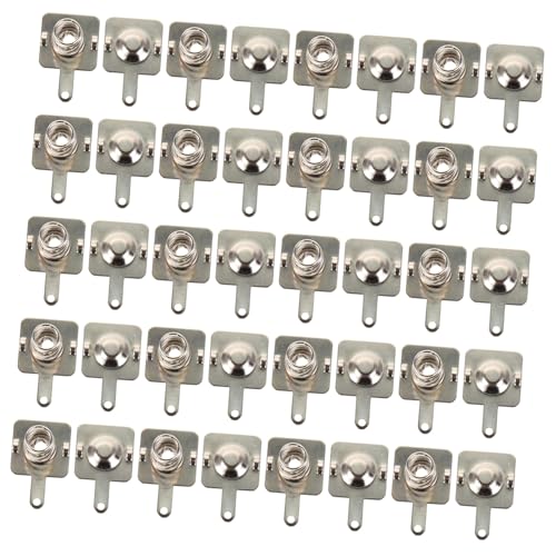 Yardwe 20 Sätze Positive Und Negative Stücke Aa Batterie Batteriefeder Batteriefeder Ersatz Batteriefederplatte Aa Federeisen Silber von Yardwe