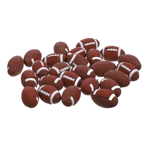 Yardwe 25 Stück Fußball Radiergummi Radiergummis Für Mädchen Sport-radiergummis Cartoon -radiergummi Eraser Im Klassenzimmer Kompakte Kawaii Radiergummis Kawaii Eraser Hellbraun Tpr von Yardwe