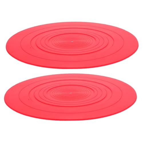Yardwe 2Stücke Silikon Matte Schallplattenunterlage Für Vinyl Reißfest Und Stabil Ersatz Für Beschädigte Plattenpolster von Yardwe