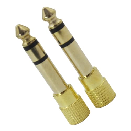 Yardwe 2Stücke Stereoadapter Audioadapter Für Kopfhörer Kompatibel Mit Gitarrenverstärker Mobiltelefonen Und Tablets Hohe Stabilität von Yardwe