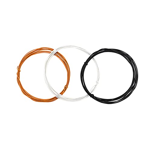 Yardwe 3 Stück Gitarrendraht Gitarrenkabel Reparatur von Gitarrenbeschlägen guitar cable gitarrenzubehör Tonabnehmerlinien für Gitarre Anschlusskabel für elektrische Gitarren Wachslinie von Yardwe