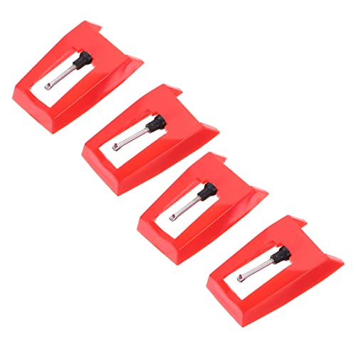 Yardwe 4 Stück Stift Plattenspieler aufzeichnen Ersatz Diamant Schallplattennadel Zubehör für Phonographen Player -Player -Nadelnstilus Phonographennadeln Drehteller-Nadelteil Aluminium von Yardwe