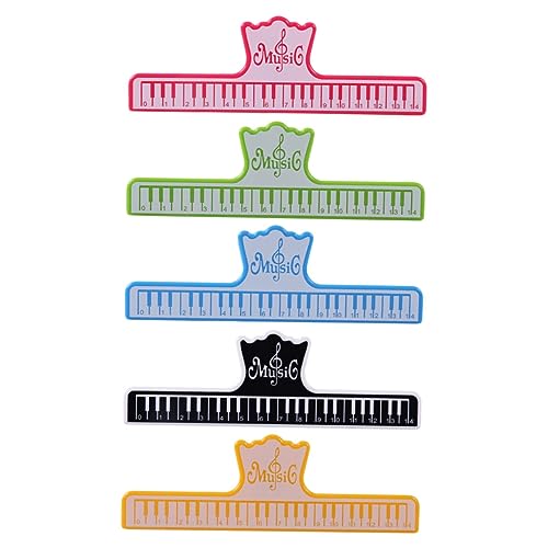 Yardwe 5 Stück Noten-Clip paperclips paper clip Musiknotenhalterung Notenständerhalterung Halter für Musikbücher Klavier -Score -Clip Musikbuch Fest Musikpartitur-Clips Buchseitenclip Abs Yardwe 5 Stück Noten-Clip paperclips paper clip Musiknotenhalterung Notenständerhalterung Halter für Musikbücher Klavier -Score -Clip Musikbuch Fest Musikpartitur-Clips Buchseitenclip Abs von Yardwe