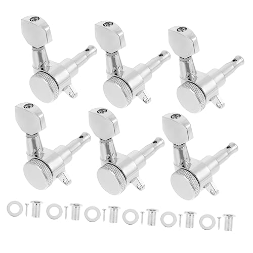 Yardwe 6 Stück Gitarrentuner Verriegelung Ersatz Stimmgeräte Für Akustikgitarren Stimmen Akustikgitarrenmaschinenköpfe Instrument Personalisierte Gitarrenwirbel Alu-tuning Metalllegierung Yardwe 6 Stück Gitarrentuner Verriegelung Ersatz Stimmgeräte Für Akustikgitarren Stimmen Akustikgitarrenmaschinenköpfe Instrument Personalisierte Gitarrenwirbel Alu-tuning Metalllegierung von Yardwe