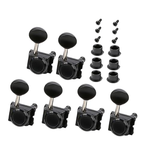 Yardwe 6-Teilige Schnur Richtige Sperrzeichenfolge Teile Anbindung Heringe Tuner stimmen Gitarrenmaschinenköpfe Stimmwirbel für Gitarren, Stimmgeräte Maschinenteil Plastik Schwarz Yardwe 6-Teilige Schnur Richtige Sperrzeichenfolge Teile Anbindung Heringe Tuner stimmen Gitarrenmaschinenköpfe Stimmwirbel für Gitarren, Stimmgeräte Maschinenteil Plastik Schwarz von Yardwe