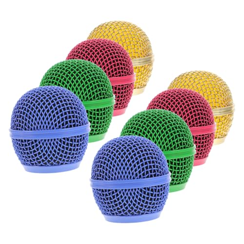 Yardwe 8 Stück Farbiges Mikrofongitter Austausch der Mikrofonnetzabdeckung Mikrofonabdeckung Ball Mikrofon Farbige Mesh-Abdeckung Ersatz Mikrofon Gitterkopf Metallgitter für Mikrofon Yardwe 8 Stück Farbiges Mikrofongitter Austausch der Mikrofonnetzabdeckung Mikrofonabdeckung Ball Mikrofon Farbige Mesh-Abdeckung Ersatz Mikrofon Gitterkopf Metallgitter für Mikrofon von Yardwe