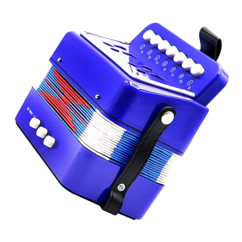 Yardwe Akkordeon Musical Akkordeons Lehrreich Tragbares Instrument -musikinstrumente -akkordeon Akkordeon-instrument Blau Technische Kunststoffe Yardwe Akkordeon Musical Akkordeons Lehrreich Tragbares Instrument -musikinstrumente -akkordeon Akkordeon-instrument Blau Technische Kunststoffe von Yardwe