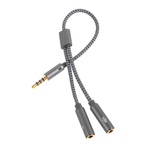 Yardwe Audiokabeladapter Audio-Mikrofon-Splitter Splitterkabel für Headset Dual-Kopfhöreranschluss Mehrfach-Kopfhörer-Splitter Audio-Adapter Headset -Adapter Kupfer Silver Yardwe Audiokabeladapter Audio-Mikrofon-Splitter Splitterkabel für Headset Dual-Kopfhöreranschluss Mehrfach-Kopfhörer-Splitter Audio-Adapter Headset -Adapter Kupfer Silver von Yardwe