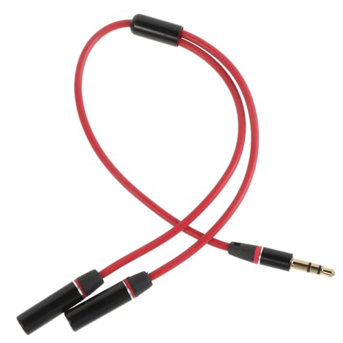 Yardwe Kopfhörer Splitterkabel Rotes Audio Mikrofon Splitterkabel Langlebige Konstruktion Kompatibel Mit Verschiedenen Audiogeräten Einfaches Plug And Yardwe Kopfhörer Splitterkabel Rotes Audio Mikrofon Splitterkabel Langlebige Konstruktion Kompatibel Mit Verschiedenen Audiogeräten Einfaches Plug And von Yardwe
