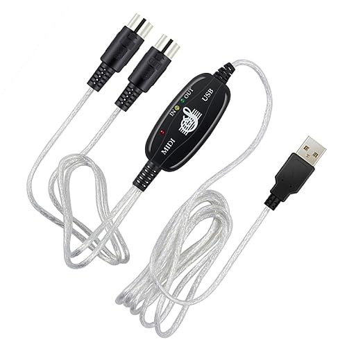 Yardwe MIDI Music Line Synthesizer-Tastatur Kabel Klaviatur Musikstudio-Tastatur midi zu USB schnittstelle Zubehör für Synthesizer midi auf USB Midi-Tastatur Yardwe MIDI Music Line Synthesizer-Tastatur Kabel Klaviatur Musikstudio-Tastatur midi zu USB schnittstelle Zubehör für Synthesizer midi auf USB Midi-Tastatur von Yardwe