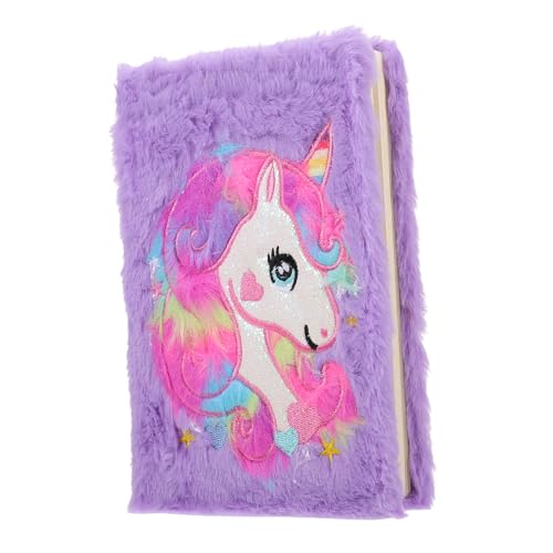 Yardwe Plüsch-Notizbuch Mädchenhafte Büroeinrichtung Schüler-Plüsch-Notizblock Tagebuch mit Einhörnern Einhörner für Mädchen Scrapbook-Briefpapier kreativer Einhorn-Notizblock Violett Yardwe Plüsch-Notizbuch Mädchenhafte Büroeinrichtung Schüler-Plüsch-Notizblock Tagebuch mit Einhörnern Einhörner für Mädchen Scrapbook-Briefpapier kreativer Einhorn-Notizblock Violett von Yardwe