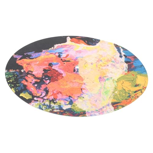 Yardwe Rekordmatte Vinyl Filzmatte für Plattenspieler Schutzmatte für Schallplatten Abspielgerät Schutzmatte für Blockflöten Blockflöten-Slipmat Rekordfilzmatte Plattenspieler-Pad gefühlt von Yardwe