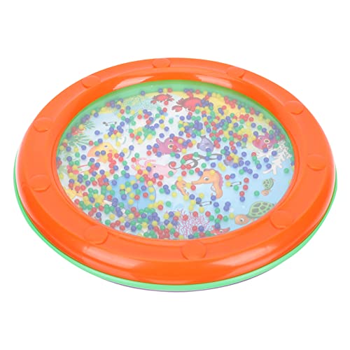 Yardwe Surf Drum Percussion Drums Musikalische Handtrommel Instrument Musikinstrument Wellenperlentrommel Wellentrommel Sanfte Meeresklangtrommel Kunststoff Orange von Yardwe