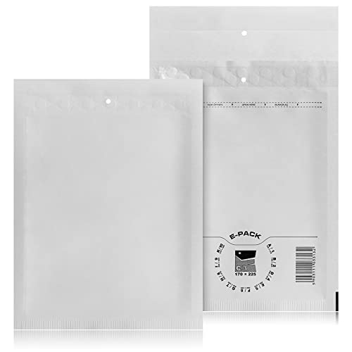 C3 1200 St. Luftpolstertaschen Versandtaschen E-PACK C/3 Weiß 170×225 Luftpolsterumschlag von Yaro