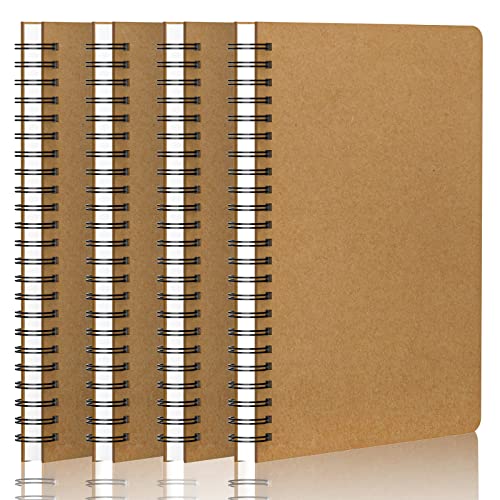 Yarotm A5 Notizbuch Kariert Spiral - 4er Pack Ringbuch a5 Kariertes - Notizblock Spiralbindung a5 Notebook - Notizheft Journal - Papier 100GSM Spiralblock a5 Yarotm A5 Notizbuch Kariert Spiral - 4er Pack Ringbuch a5 Kariertes - Notizblock Spiralbindung a5 Notebook - Notizheft Journal - Papier 100GSM Spiralblock a5 von Yarotm