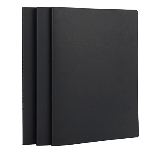 Yarotm Notizbuch A4 Liniert - 3 Stück 100gsm Notizblöcke Notizbücher Liniertes - 40 Blatt 100GSM Papier Notebook Notizblock - 210x297mm Notizheft von Yarotm