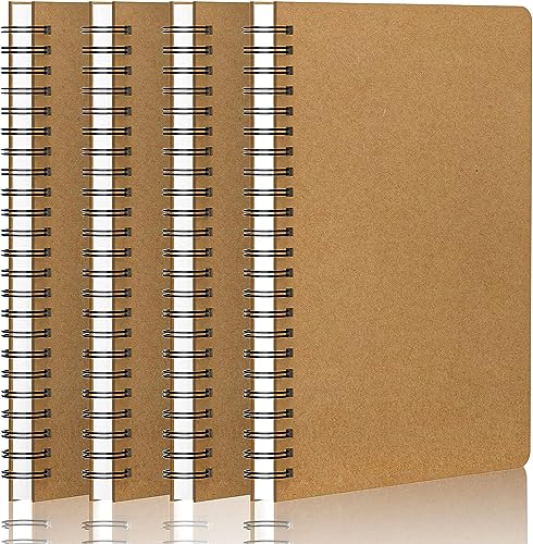 Yarotm Notizbuch A5 Dotted - 4 Stück Spiralblock Gepunktet - 100g Punkte 5mm Papier Schreibblock Spiralbindung 60 Blatt - Notizheft Ringbuch Kraft Hardcover - Notizblock a5 Yarotm Notizbuch A5 Dotted - 4 Stück Spiralblock Gepunktet - 100g Punkte 5mm Papier Schreibblock Spiralbindung 60 Blatt - Notizheft Ringbuch Kraft Hardcover - Notizblock a5 von Yarotm