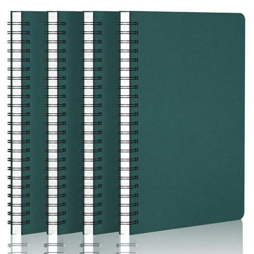 Yarotm Notizbuch A5 Kariert - 4 Stück Spiralblock Notizheft A5 14x21cm - 100g/m² Papier Kariert 5mm Tagebuch - 60 Blatt Notebooks Spiralbindung - Dunkelgrün Notizblock A5 Journal Yarotm Notizbuch A5 Kariert - 4 Stück Spiralblock Notizheft A5 14x21cm - 100g/m² Papier Kariert 5mm Tagebuch - 60 Blatt Notebooks Spiralbindung - Dunkelgrün Notizblock A5 Journal von Yarotm