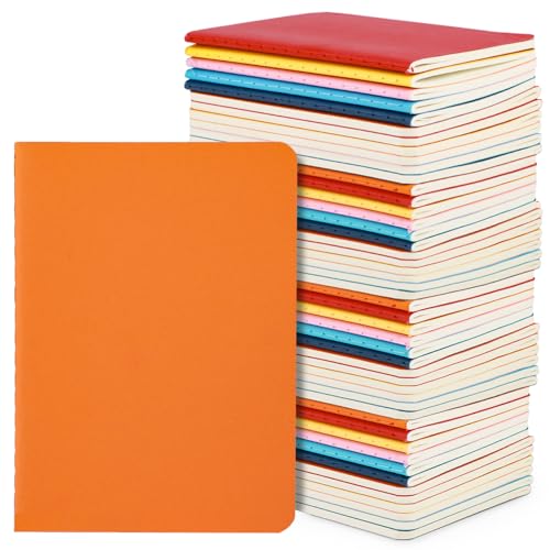 Yarotm Notizbuch A6 Blanko - 48 Stück Mini Notizbücher 10x14cm - 100GSM Papier Notizblock 60 Seiten/ 30 Blatt - A6 Unliniert Notizheft Tagebuch Softcover, 6 Farben Notizbuch Klein von Yarotm