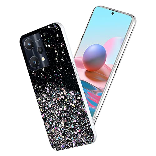 Yarxiawin Kompatibel mit Oneplus Nord CE 2 Lite 5g hülle Transparent, Handyhülle Oneplus Nord CE 2 Lite 5g Silikon Hülle Durchsichtig, Schutzhülle Oneplus Nord CE 2 Lite 5g hülle Glitzer (Schwarz) von Yarxiawin