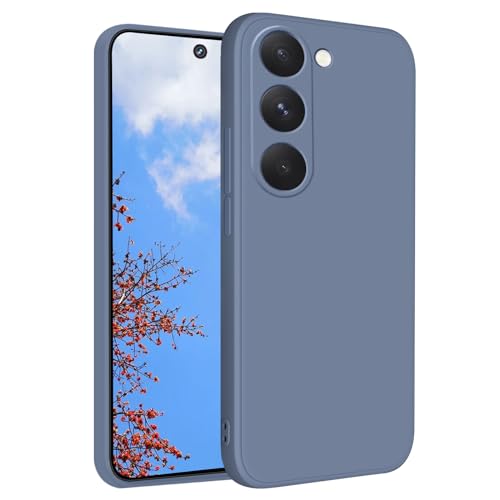 Yarxiawin Kompatibel mit Samsung Galaxy S23 Plus 5G hülle Silikon Case Weiche Aesthetic, Handyhülle Samsung S23 Plus Silikonhülle Dünn Stoßfeste Schutzhülle Komplettschutz Cover (Grau) von Yarxiawin