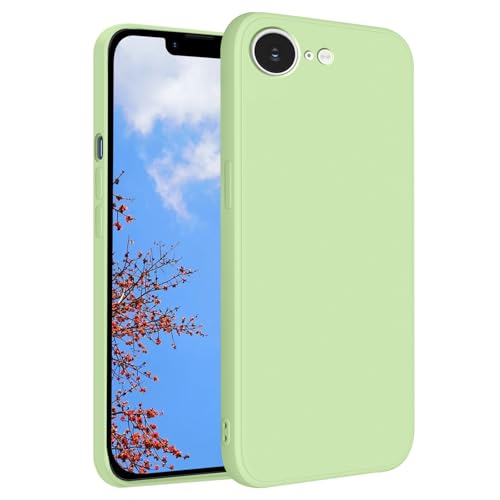 Yarxiawin Schutzhülle für iPhone 16e, Silikon, stoßfest, weich, für iPhone 16e, niedlich, ästhetisch, violett, Anti-Fingerabdruck, dünn (Grün) von Yarxiawin