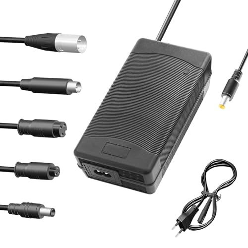Yasco Li-ion akku Ladegerät Mehrere Stecker Für Elektrofahrrad Roller E-Bike Boot Motorrad Xiaomi Akku Ladegerät (54.6V 3A) von Yasco Power