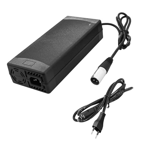 Yasco Li-ion akku Ladegerät Mehrere Stecker Für Elektrofahrrad Roller E-Bike Boot Motorrad Xiaomi Akku Ladegerät (54.6V 5A) von Yasco Power