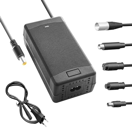 Yasco Lithium Battery Charger Mehrere Stecker Für Elektrofahrrad Roller E-Bike Boot Motorrad Xiaomi Akku Ladegerät Li-ion akku Ladegerät Mehrere (42V 3A+6 teiliger Anschluss) von Yasco Power