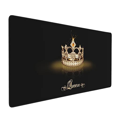 Schreibtischunterlage, Glitzer, glitzernd, Krone, erweitertes Gaming-Mauspad, groß, wasserdichtes Schreibtischunterlage für Computer/Laptop/Arbeit/Büro/Zuhause, 80x39.9 cm Schreibtischunterlage, Glitzer, glitzernd, Krone, erweitertes Gaming-Mauspad, groß, wasserdichtes Schreibtischunterlage für Computer/Laptop/Arbeit/Büro/Zuhause, 80x39.9 cm von Yashilaiya