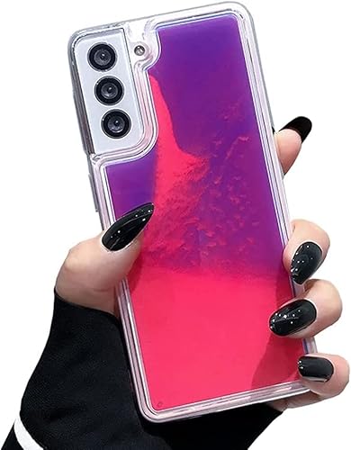 Yatchen Flüssig fluoreszierende Schutzhülle für Samsung Galaxy S24 Ultra, luxuriöser Spaß, leuchtet in der Dunkelheit, Treibsand, transparent, weiche TPU-Rückseite, leuchtend, stoßfester Schutz (Rose, Yatchen Flüssig fluoreszierende Schutzhülle für Samsung Galaxy S24 Ultra, luxuriöser Spaß, leuchtet in der Dunkelheit, Treibsand, transparent, weiche TPU-Rückseite, leuchtend, stoßfester Schutz (Rose, von Yatchen