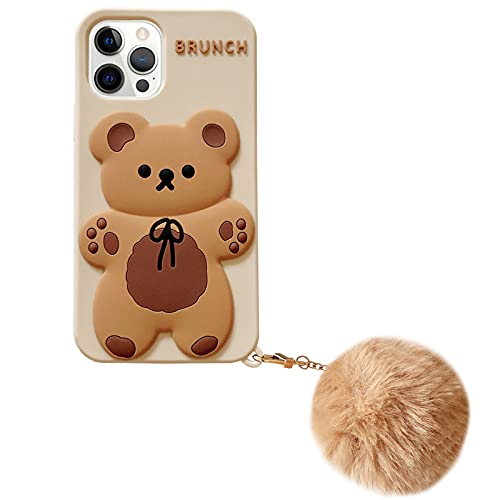 Yatchen Kawaii iPhone XR Schutzhülle, Teddybär 3D Cartoon Silikon Stoßfest, Khaki, Falltest zertifiziert Yatchen Kawaii iPhone XR Schutzhülle, Teddybär 3D Cartoon Silikon Stoßfest, Khaki, Falltest zertifiziert von Yatchen
