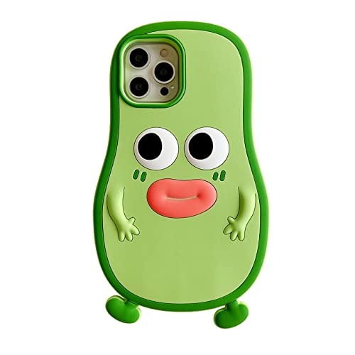 Yatchen Schutzhülle für iPhone 13, Kawaii-Handyhüllen, niedlicher 3D-Cartoon, coole Avocado mit Wurstmund, weiches Silikon, stoßfest, lustig, für iPhone (Avocado-Wurstmund) Yatchen Schutzhülle für iPhone 13, Kawaii-Handyhüllen, niedlicher 3D-Cartoon, coole Avocado mit Wurstmund, weiches Silikon, stoßfest, lustig, für iPhone (Avocado-Wurstmund) von Yatchen