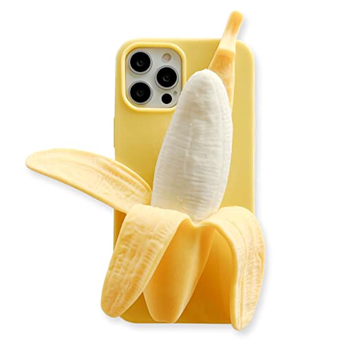 Yatchen YAKVOOK Süße 3D-Cartoon-Hülle, kompatibel mit iPhone 11, einzigartiges, lustiges Bananen-Design, weiche Dekompressionssilikonhülle, ultradünn, rutschfest, stoßfest, Schutzhülle für iPhone 11 Yatchen YAKVOOK Süße 3D-Cartoon-Hülle, kompatibel mit iPhone 11, einzigartiges, lustiges Bananen-Design, weiche Dekompressionssilikonhülle, ultradünn, rutschfest, stoßfest, Schutzhülle für iPhone 11 von Yatchen