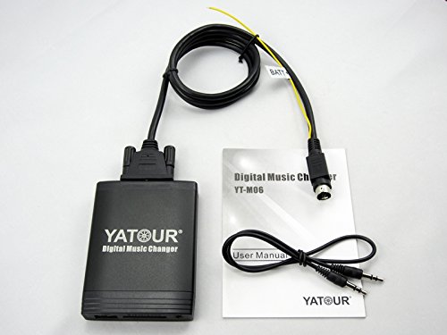 Yatour Auto-Musikwechsler, Digitaler Musikwechsler, USB, SD, AUX, MP3-Player, Adapter, Digitaler Auto-Audio-Eingang für Vol SC von Yatour