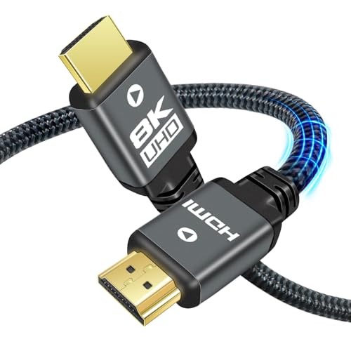 Yauhody 10K 8K HDMI 2.1 Kabel 9m, 48Gbps Ultra High Speed HDMI®Kabel Langes 8K 60Hz, 4K 120Hz/144Hz/240Hz, eARC, HDCP 2.2&2.3, Dynamic HDR, DTS:X, für PS5, TV, PC, Switch, Monitor Yauhody 10K 8K HDMI 2.1 Kabel 9m, 48Gbps Ultra High Speed HDMI®Kabel Langes 8K 60Hz, 4K 120Hz/144Hz/240Hz, eARC, HDCP 2.2&2.3, Dynamic HDR, DTS:X, für PS5, TV, PC, Switch, Monitor von Yauhody