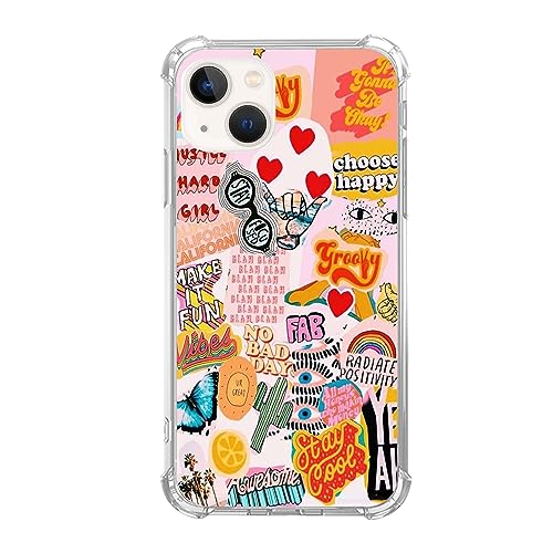 Yawheg Hippie Indie Ästhetische Zitate Collage Hülle Kompatibel mit iPhone 13, Regenbogen Kaktus Schmetterling Cover für Teenager Frauen Männer Slim Soft Flexible TPU Gummi Hülle für iPhone 13 Yawheg Hippie Indie Ästhetische Zitate Collage Hülle Kompatibel mit iPhone 13, Regenbogen Kaktus Schmetterling Cover für Teenager Frauen Männer Slim Soft Flexible TPU Gummi Hülle für iPhone 13 von Yawheg