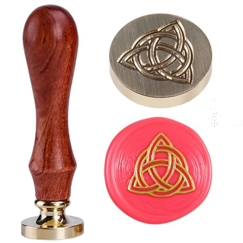 Keltischer Knoten Triquetra Wachssiegelstempel keltischer Dreifaltigkeitsknoten Siegelwachs Stempel Unendlichkeitssymbol der endlosen Liebe Glück Amulett von Ychostamp