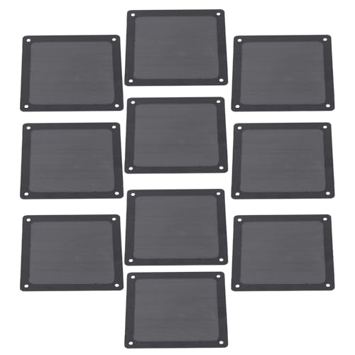 10 Stück 2 Cm PC-Lüfterbefestigung, PVC-Computergehäuse-Abdeckung mit Magnet, Schwarz, Kompatibel mit Verschiedenen Computer-Lüftern und Gehäusen von Yctze