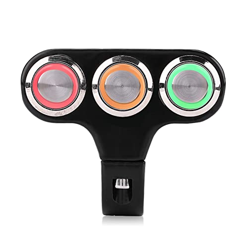 22 Mm Motorrad -Lenkerschalter mit Ein/Aus -Steuerung für Scheinwerfer, Nebellicht und Gefahrenlicht mit LED -Indikator 22 Mm Motorrad -Lenkerschalter mit Ein/Aus -Steuerung für Scheinwerfer, Nebellicht und Gefahrenlicht mit LED -Indikator von Yctze