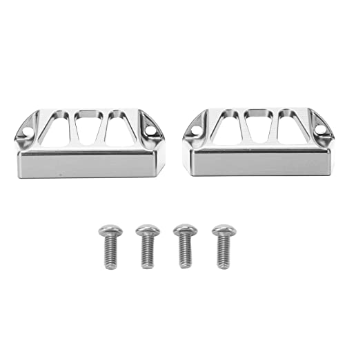 2PCS -Aluminium -Legierungs Servo Protektor für E /10 RC Auto -, Leicht und Einfach zu Installieren (SILVER) von Yctze